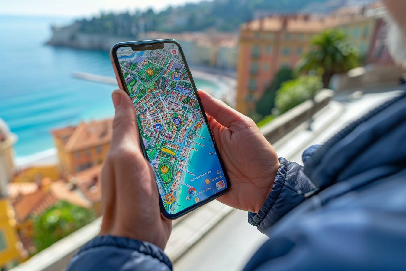 Vue panoramique des quartiers de Nice, idéale pour trouver un logement
